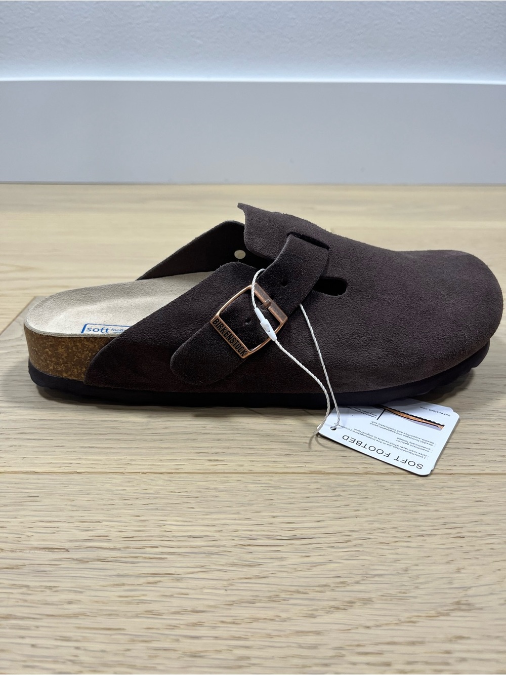Birkenstock Boston BS Mocha Suede Clogs Size, 38, 39 NWT - Picture 4 of 5